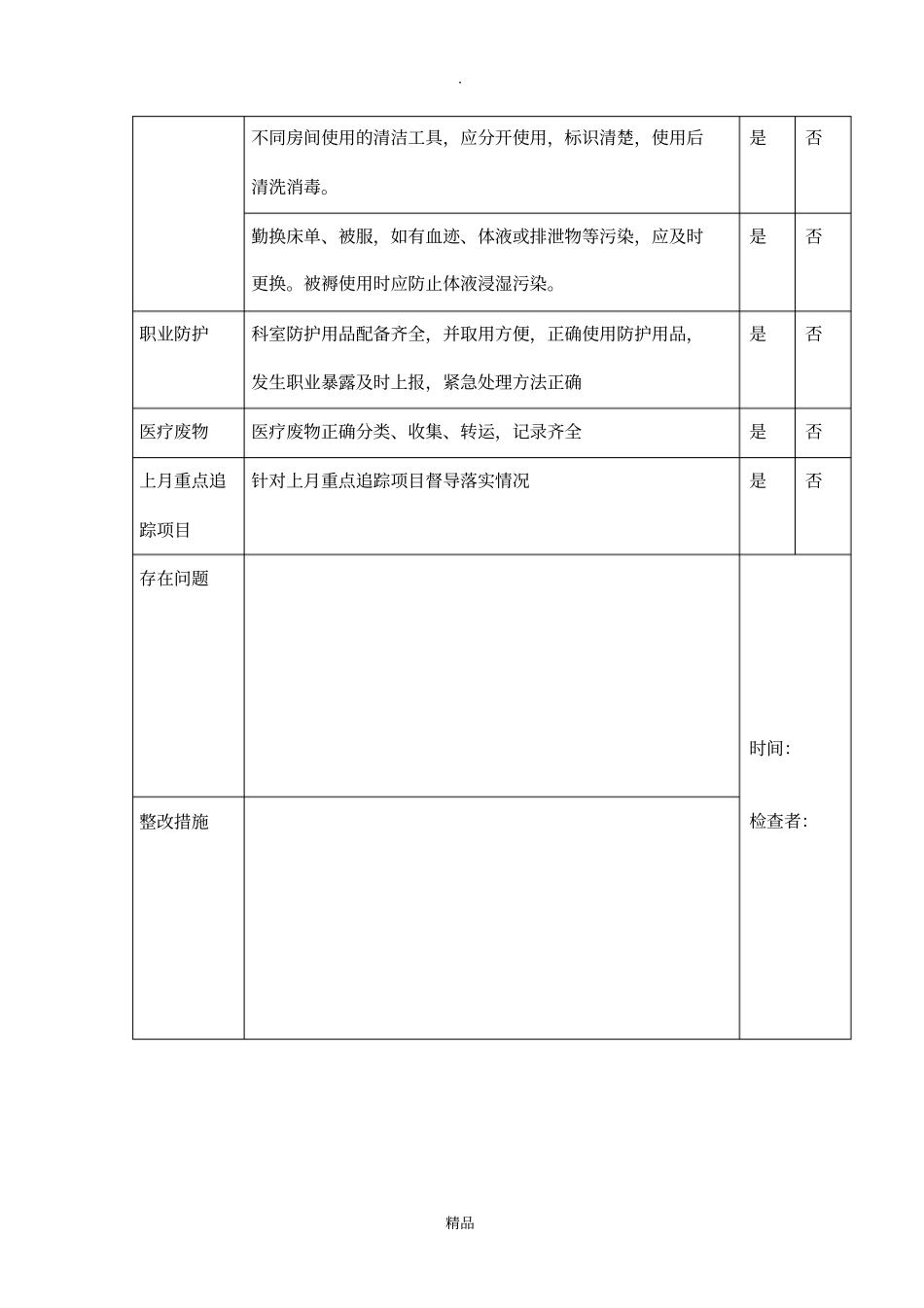 新生儿感染管理质量自查表_第3页
