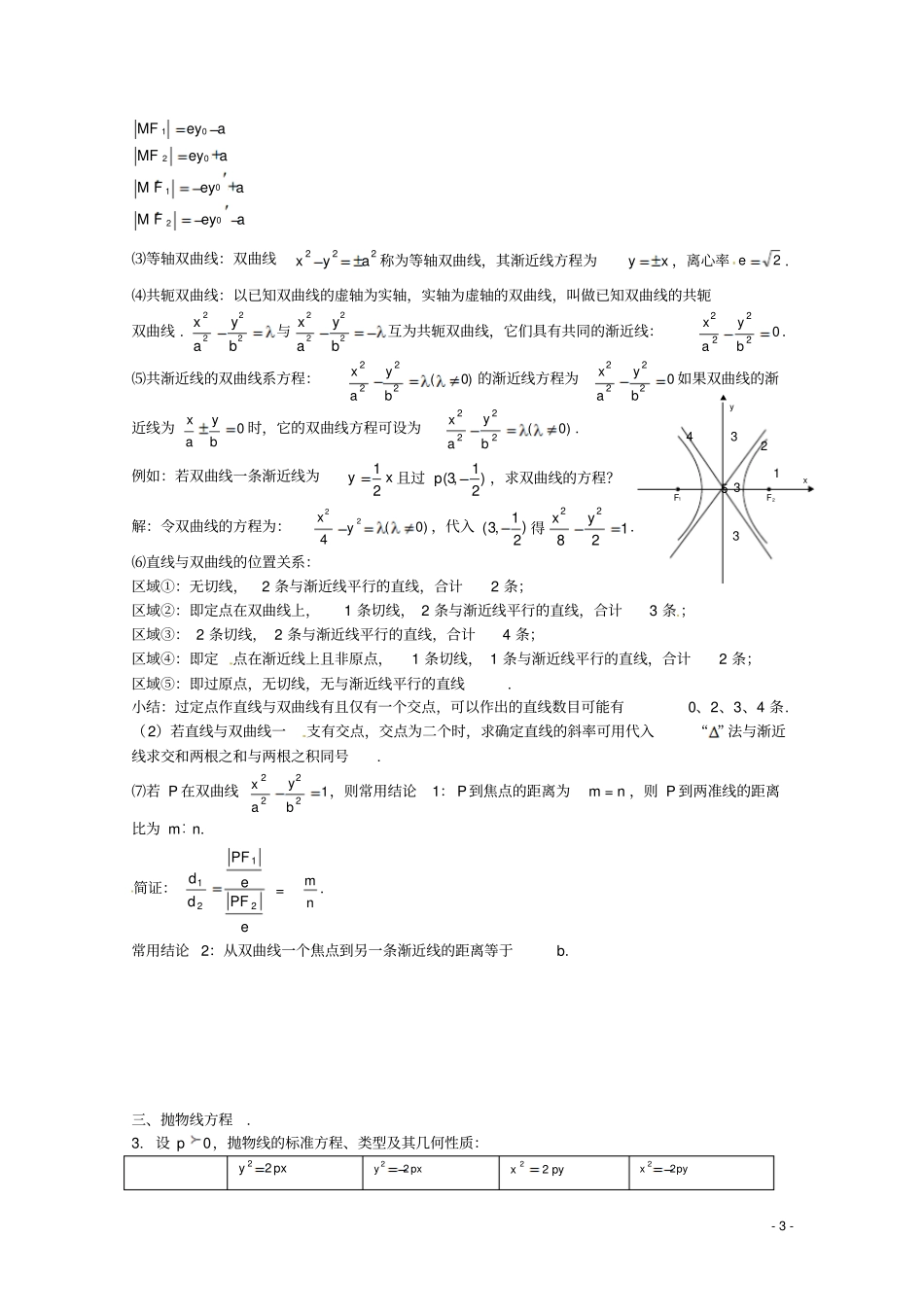 新考纲高考系列数学圆锥曲线方程_第3页