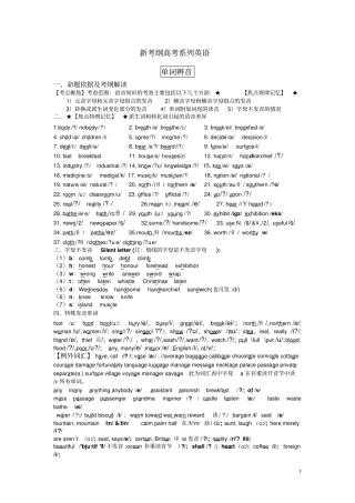 新考纲高考系列英语单词辨音