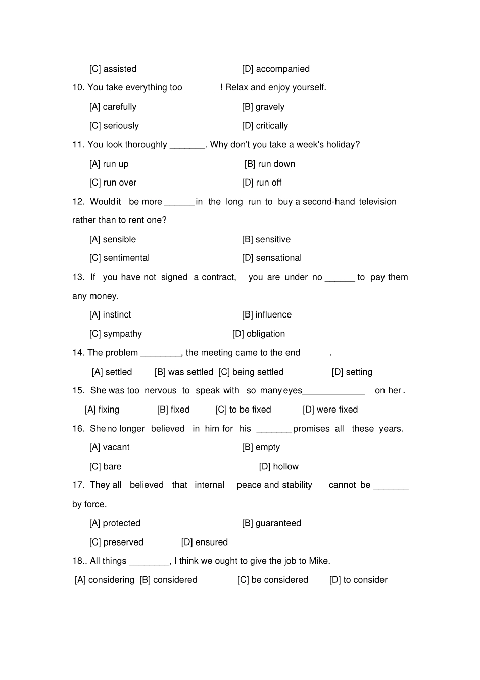 新视野大学英语4课后习题_第2页