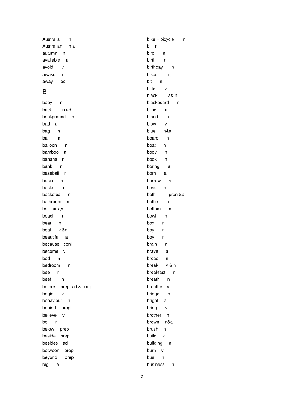 新课标词汇表_第2页