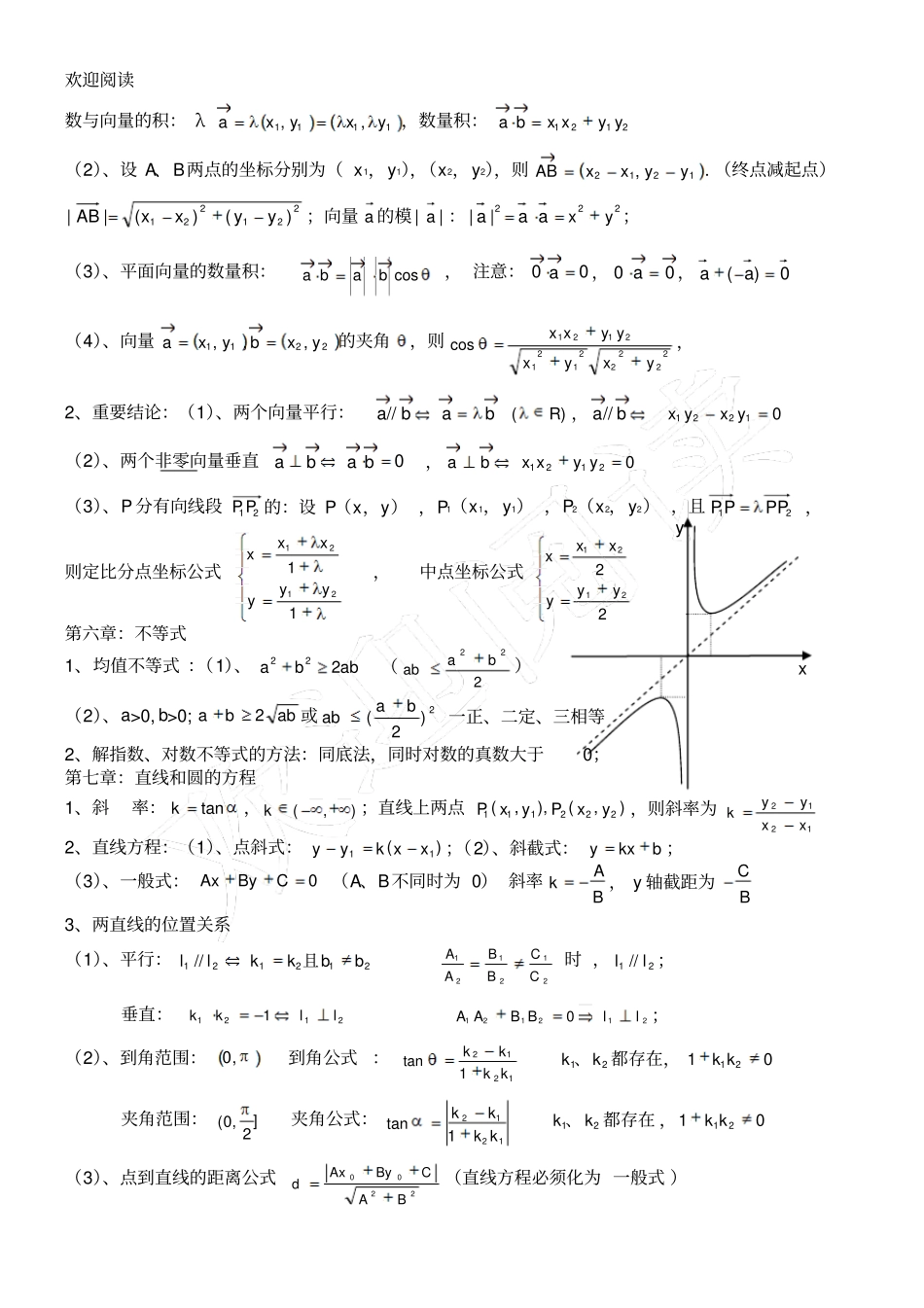 新高中数学学业水平考试总结复习必背知识点_第3页