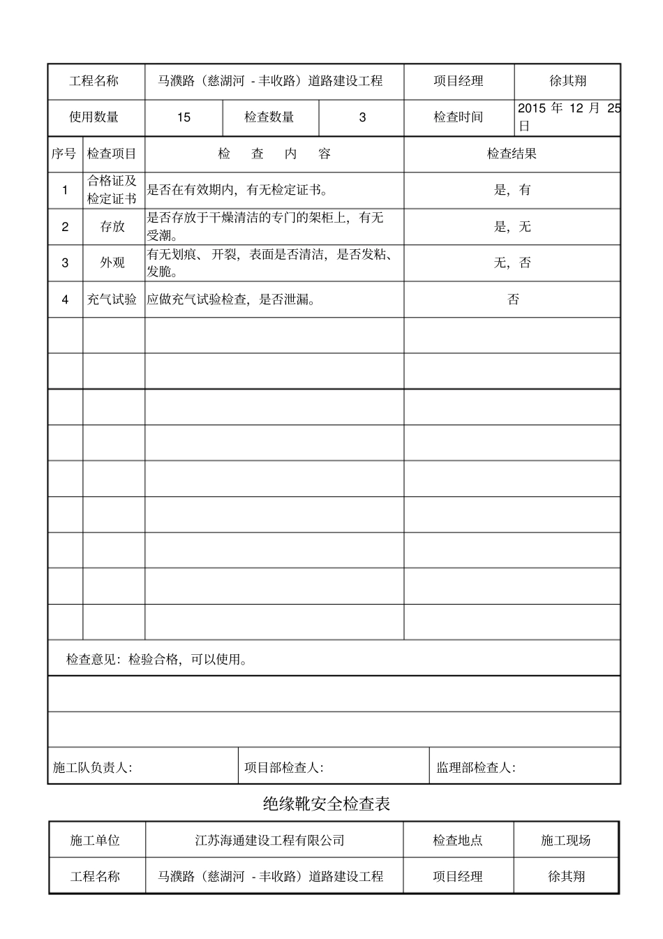 施工机械安全用具安全检查表教材_第3页