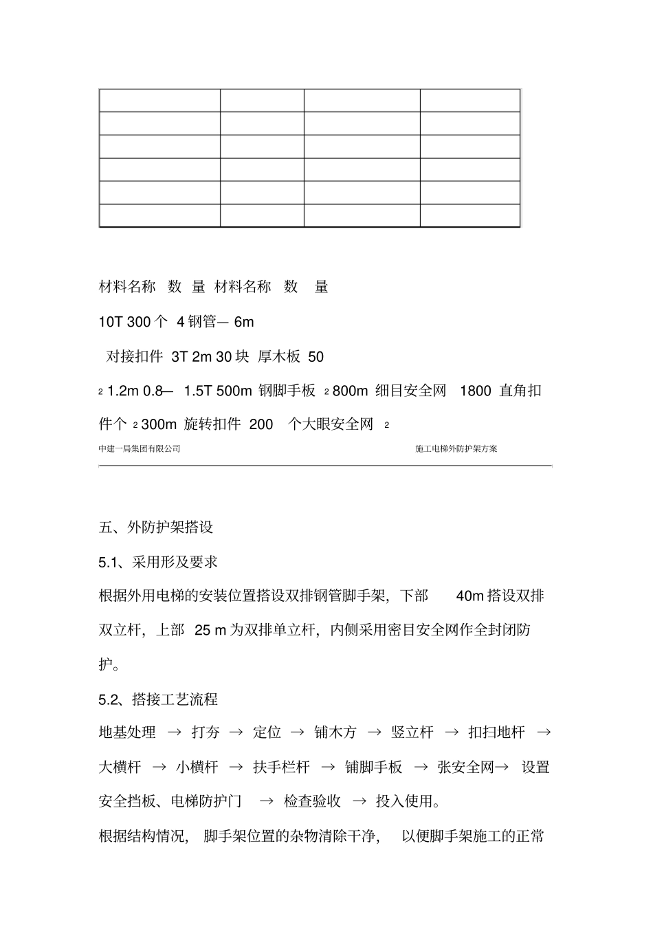 施工电梯防护外架施工方案_第3页