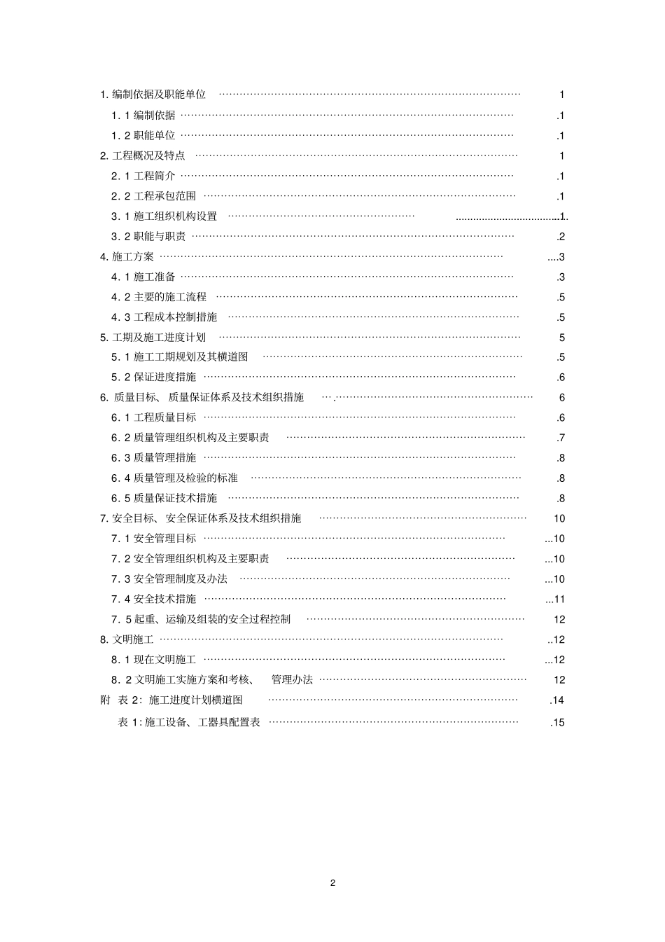 施工组织设计大纲内容通用_第2页