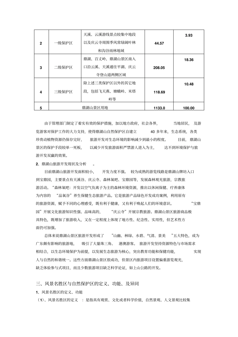旅游景区规划研究设计——鼎湖山景区保护与开发策略研究天成国际景观_第2页
