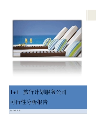 旅游服务商业计划可行性分析报告