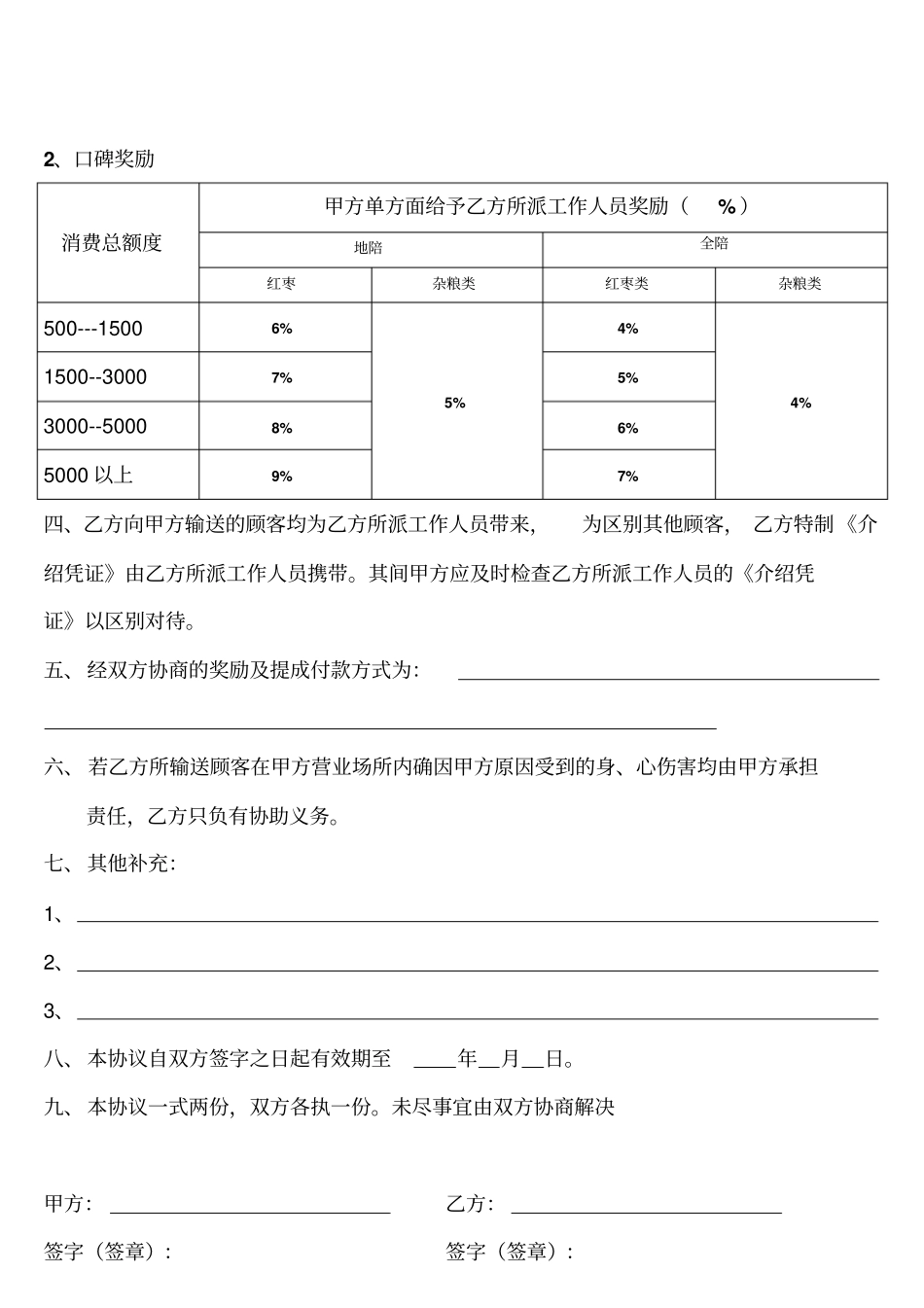 旅行社与景区、购物店合作协议_第2页