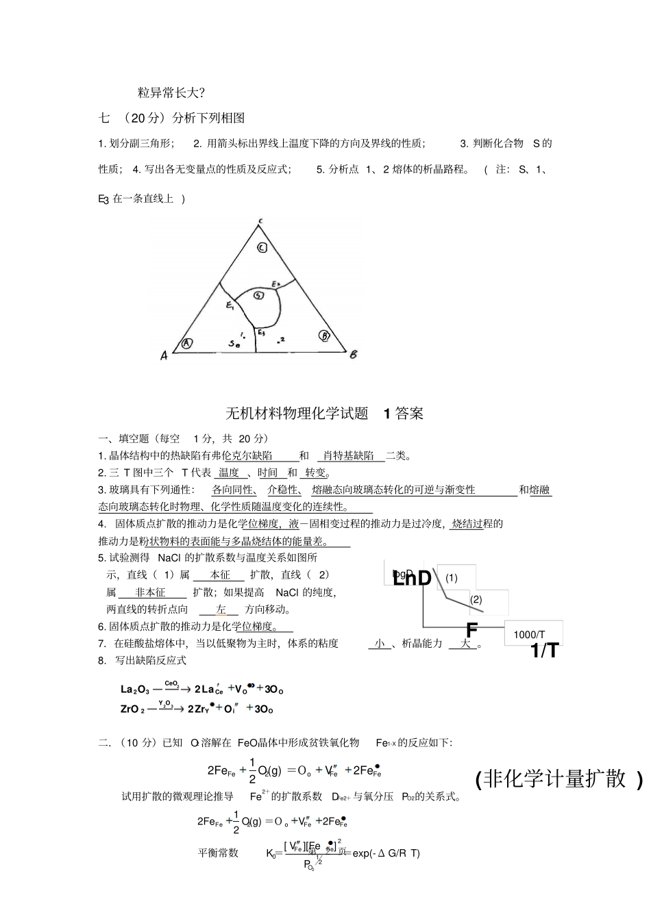 无机材料物理化学试题资料_第2页