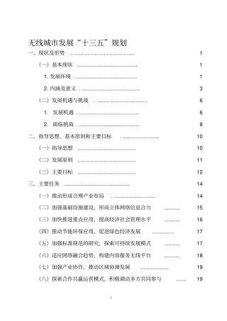 无线城发展规划全解