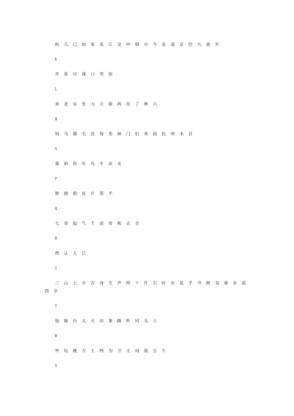 识字、写字教学基本字表_第2页