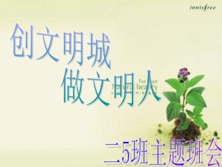 创文明城市做文明人主题班会