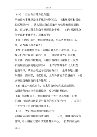 日出日落方位详解1