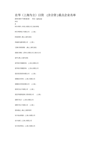 日企,在华的日本企业