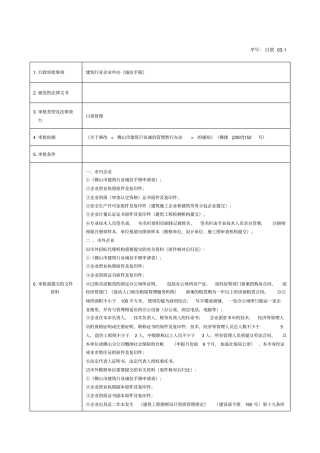 日常建筑行业企业申办诚信手册