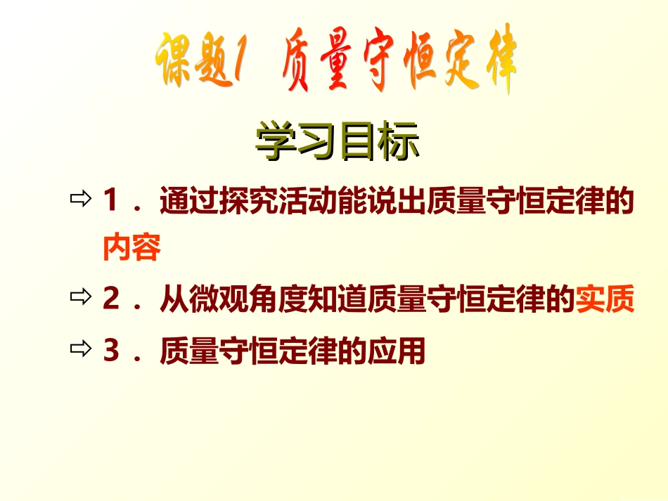 课题质量守恒定律_第2页