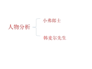 《最后一课》形象分析