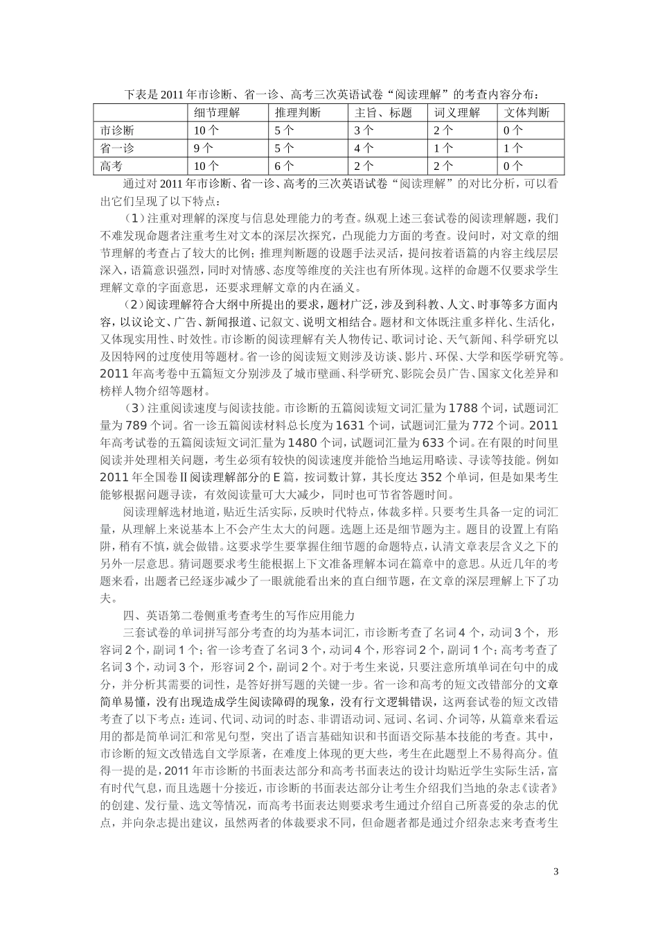 2011年试卷比较分析_第3页
