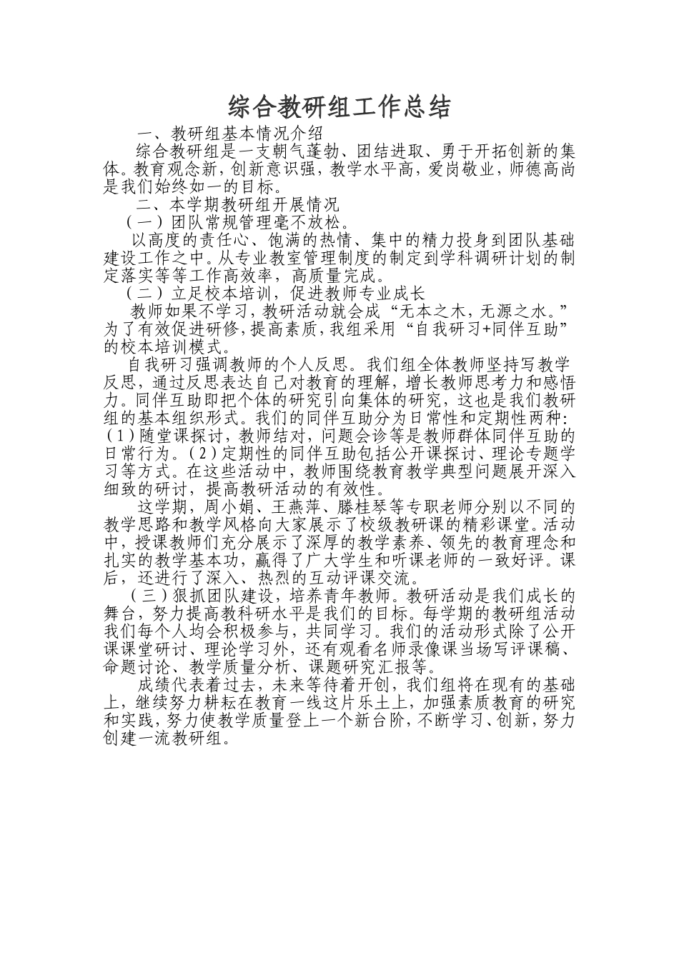 综合组工作总结_第1页