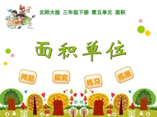 面积单位课件