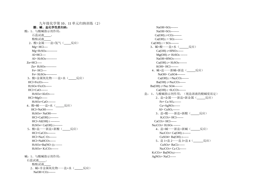 化学酸碱盐性质归纳_第1页