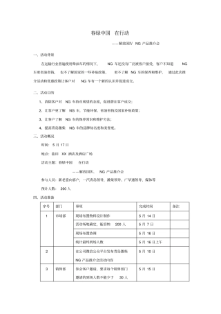 春绿中国在行动--青岛潍柴NG产品推介会