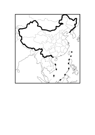 中国政区空白图(重绘)