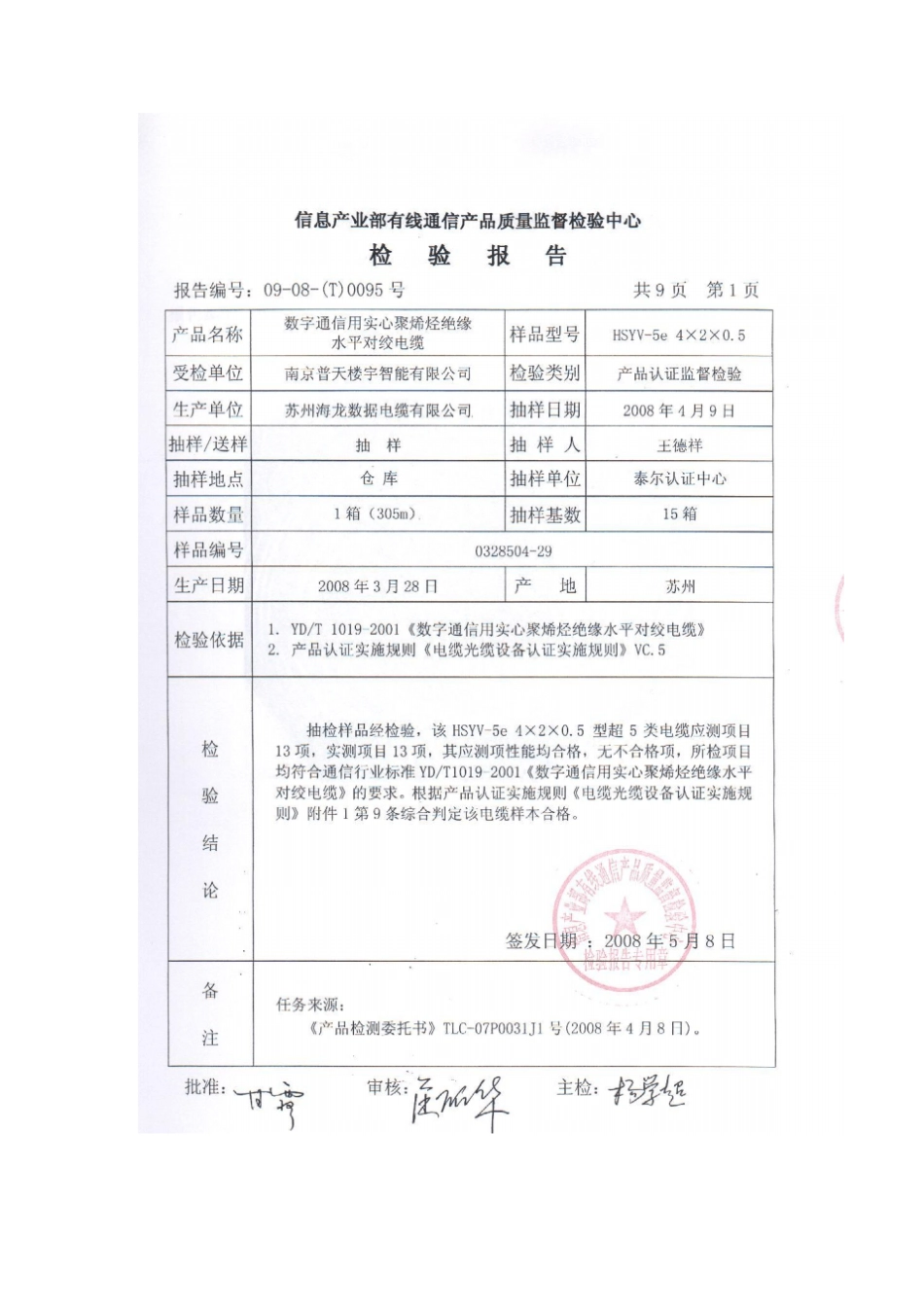 普天超五类检测报告_第2页