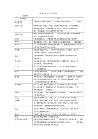 普通昆虫学复习思考题20106资料