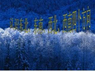 认识东北、东南、西北、西南四个方向