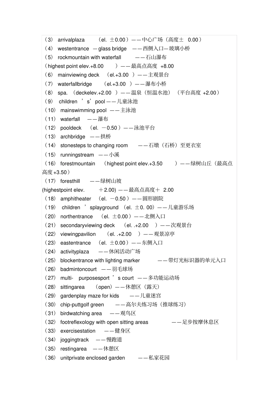 景观专业英语大汇总【景观设计师必备】_第3页