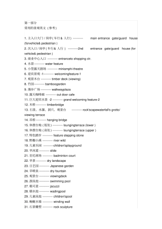 景观专业英语大汇总【景观设计师必备】