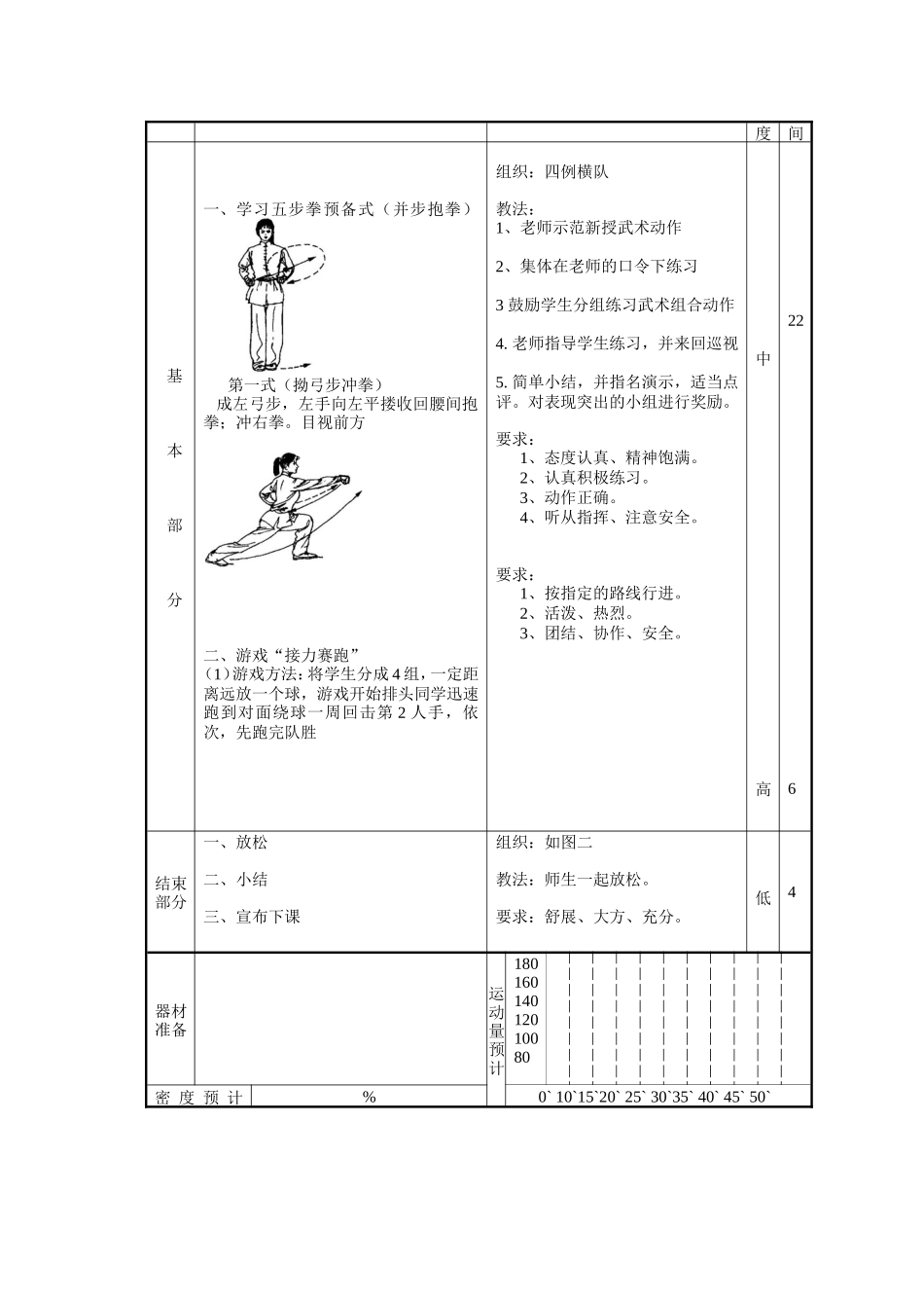 体育武术课教案_第2页