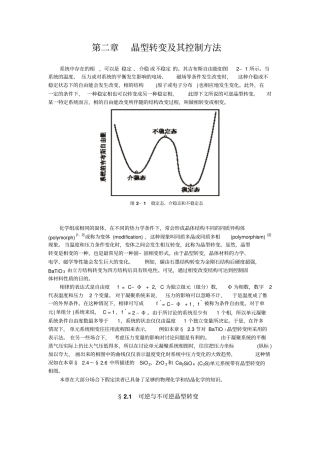 晶型转变及其控制方法概要