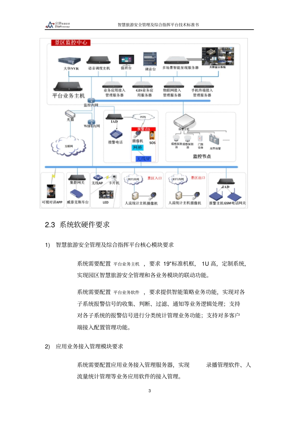 智慧旅游景区安全管理及综合指挥平台技术规范书v0_第3页