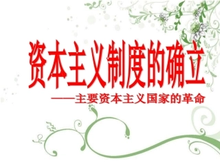 英法美资产阶级革命复习