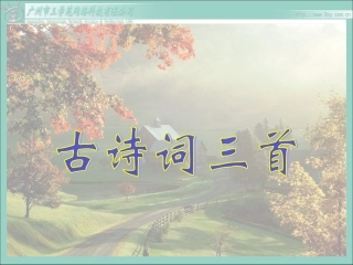 古诗词三首五下 