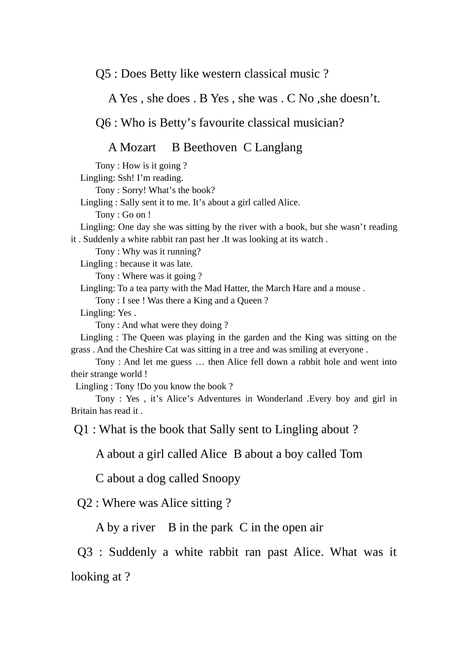 八年级上册英语听力复习资料_第2页