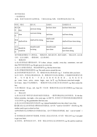 初中英语语法