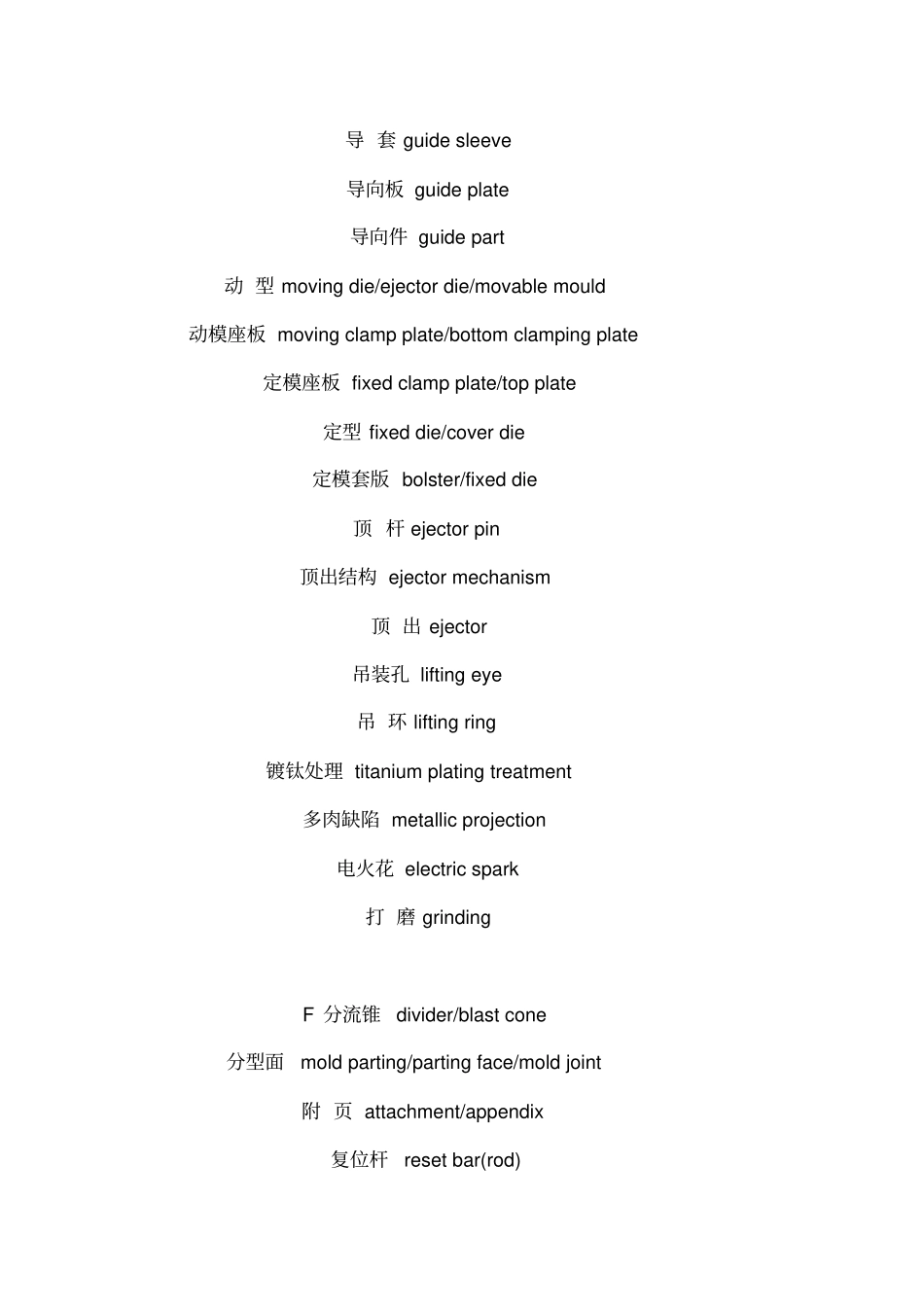 最全的压铸模具相关英语注释_第3页