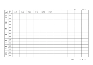 最实用的考勤签到表