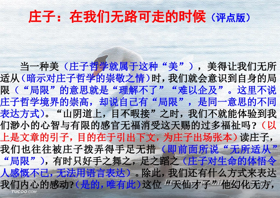 庄子：在我们无路可走的时候（评点版）_第1页