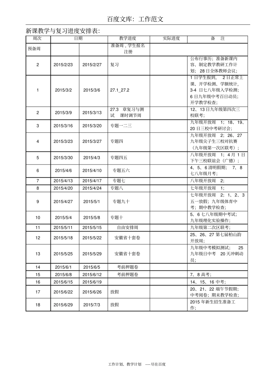 最新+沪科版九年级下册数学教学计划_第3页