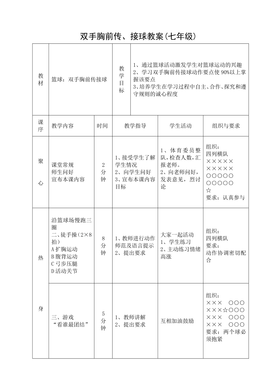初一双手胸前传接球教1_第1页