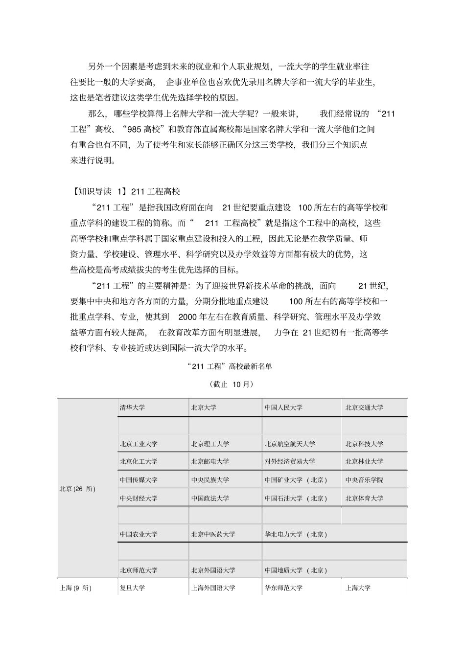 最新中国名牌大学及重点专业_第2页