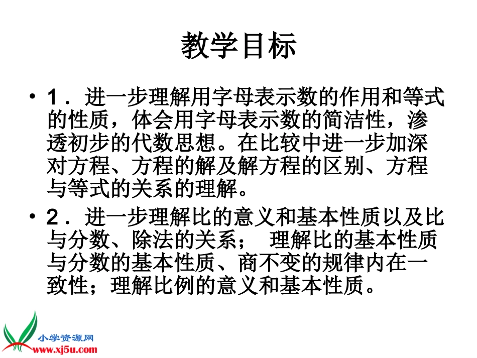 北师大版数学六年级下册《数与代数》课件_第2页
