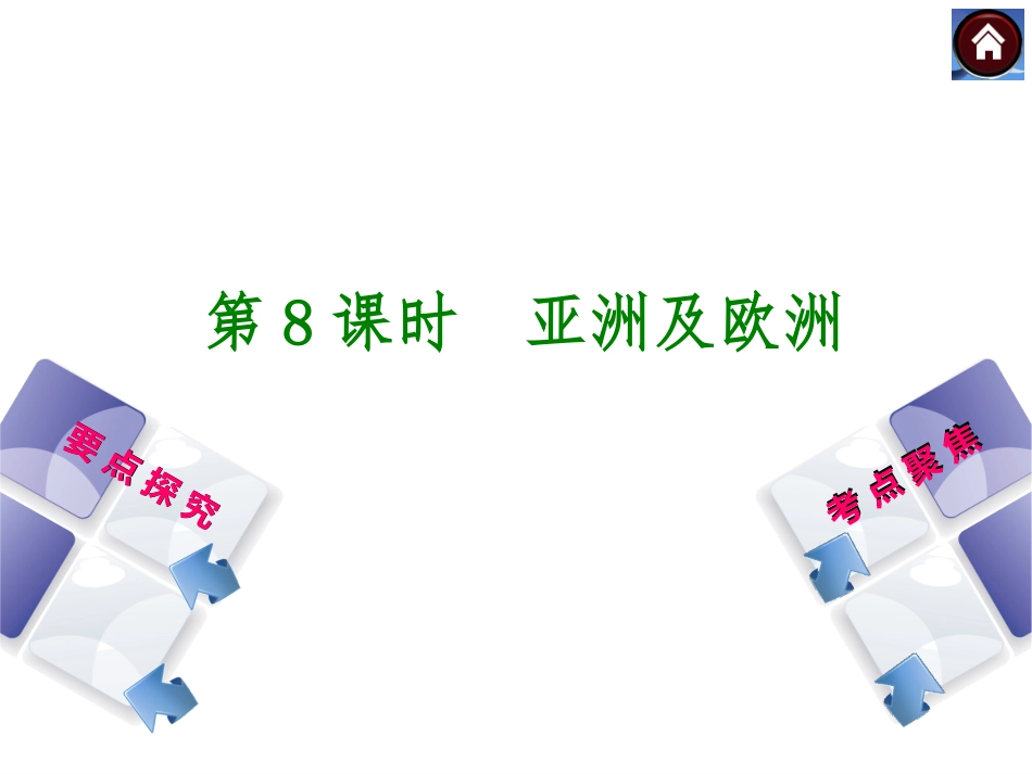 【最新—中考必备】（全国通用，湘教版）2014中考复习方案课件（要点探究+考点聚焦）：第四单元　认识大洲（56张，含13中考真题）_第3页