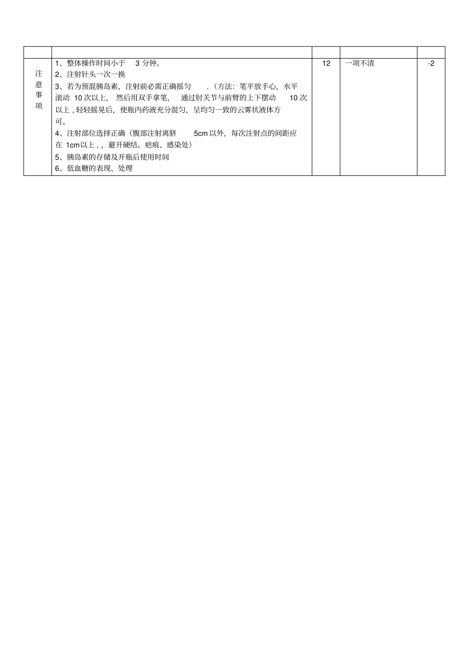 最新胰岛素笔操作流程及评分标准_第3页