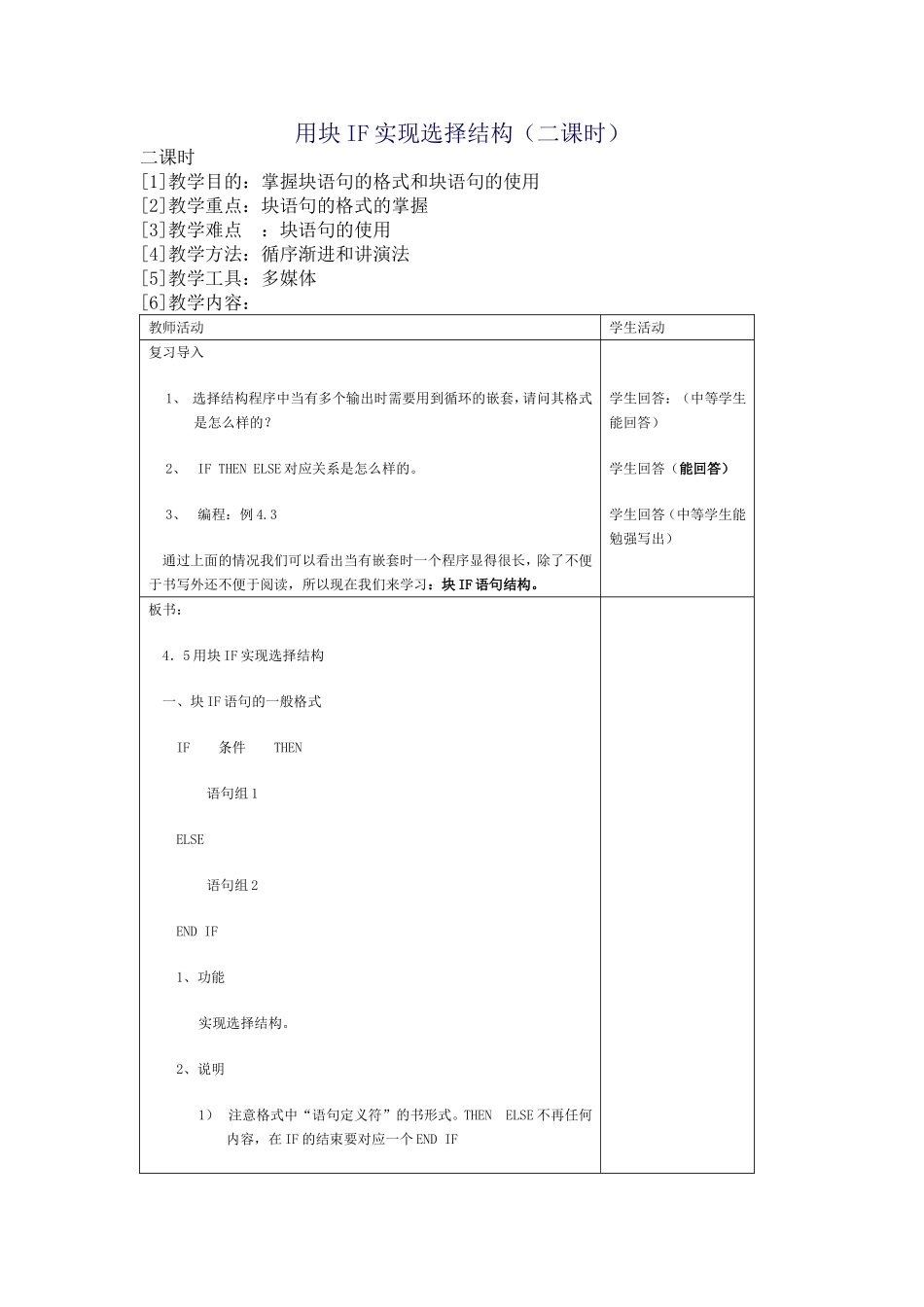 用块IF实现选择结构_第1页