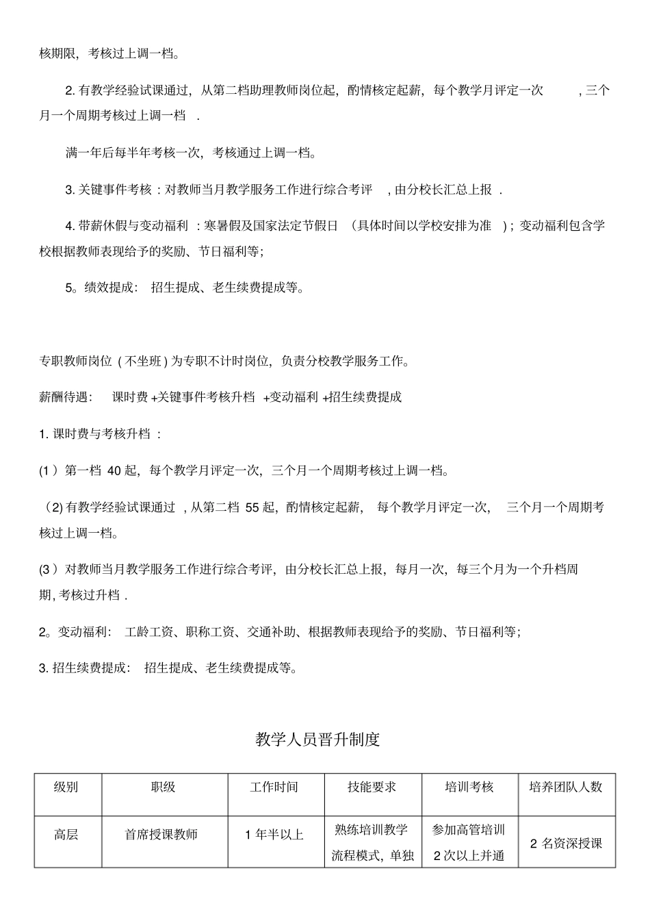 最新舞蹈学校教师薪酬制度_第3页